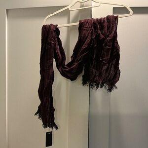 John Varvatos dark purple Men’s striped scarf